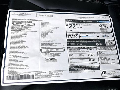 New 2026 Chrysler Pacifica Select FWD image 34