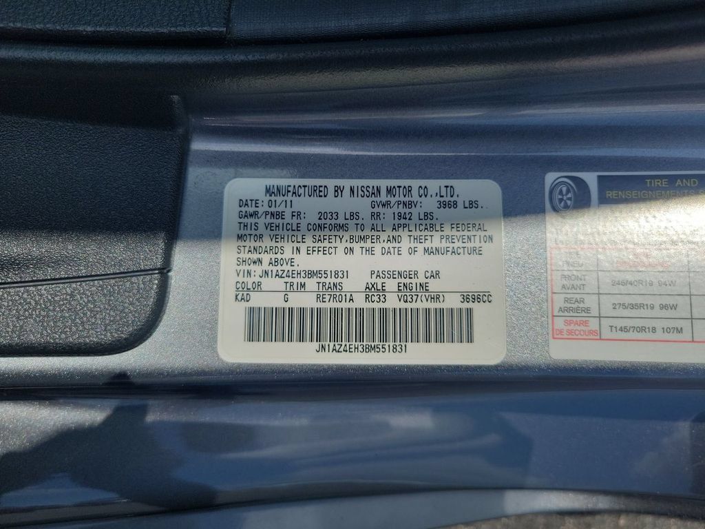 Used 2011 Nissan 370Z Coupe w/ Sport Pkg RWD image 28