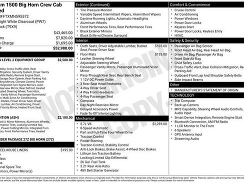 Certified 2021 RAM 1500 Big Horn AWD/4WD image 38