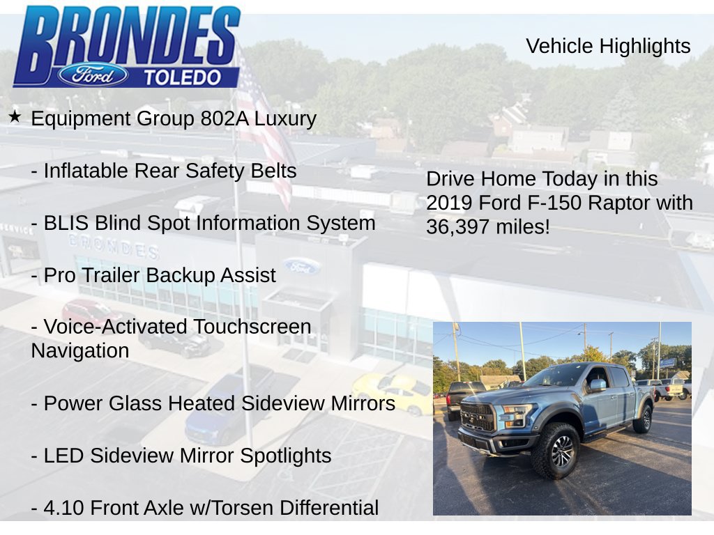 Used 2019 Ford F150 Raptor w/ Equipment Group 802A Luxury AWD/4WD image 12