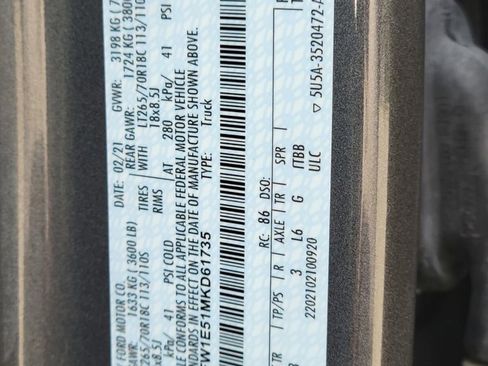 Used 2021 Ford F150 XLT w/ Equipment Group 302A High image 35