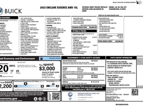 Used 2023 Buick Enclave Essence w/ Experience Buick Package AWD/4WD image 4
