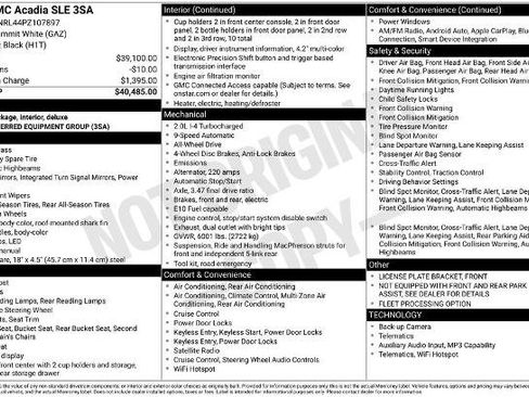 Used 2023 GMC Acadia SLE image 33