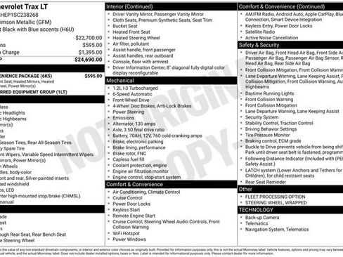 Used 2025 Chevrolet Trax LT w/ LT Convenience Package image 7