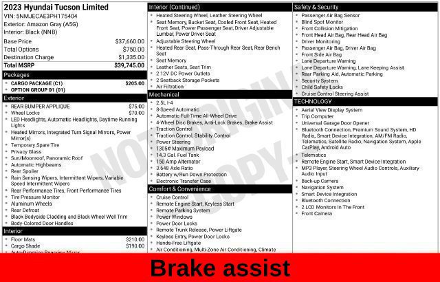 Used 2023 Hyundai Tucson Limited w/ Cargo Package AWD/4WD image 44