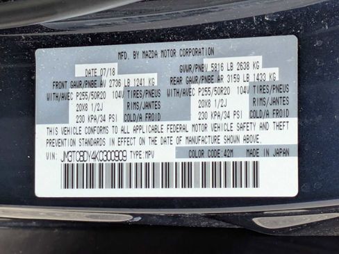 Used 2019 MAZDA CX-9 Grand Touring image 36