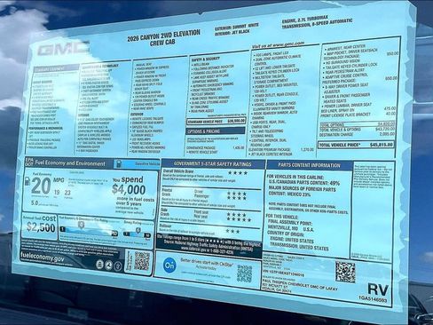 New 2026 GMC Canyon Elevation w/ Convenience Package RWD image 14