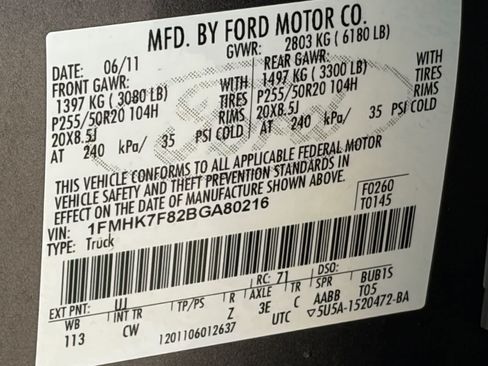 Used 2011 Ford Explorer Limited w/ 302A Rapid Spec Order Code FWD image 34