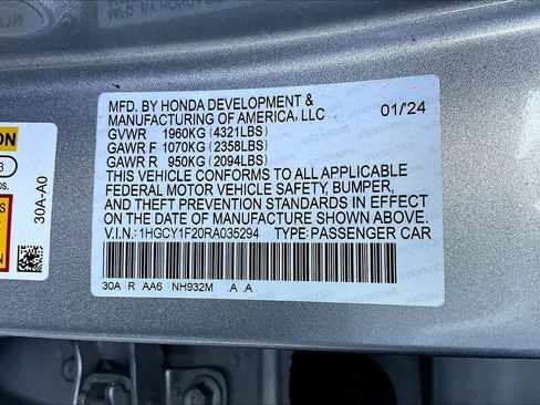 Used 2024 Honda Accord LX image 36