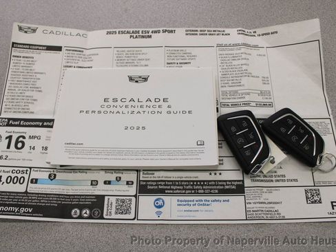 Used 2025 Cadillac Escalade ESV Sport Platinum w/ LPO, ONYX Package image 71