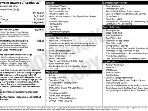 Used 2020 Chevrolet Traverse LT w/ LT Premium Package FWD image 6