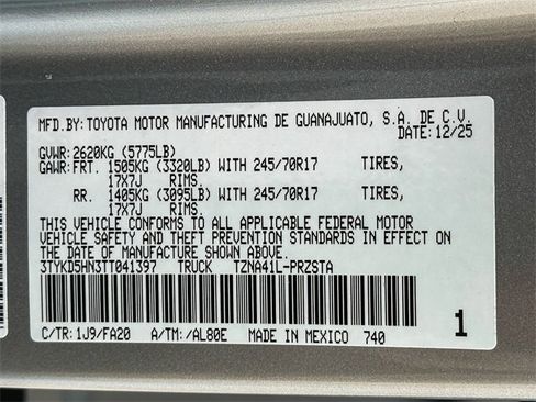 New 2026 Toyota Tacoma SR image 24