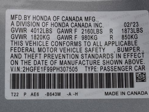 Used 2023 Honda Civic Touring image 42