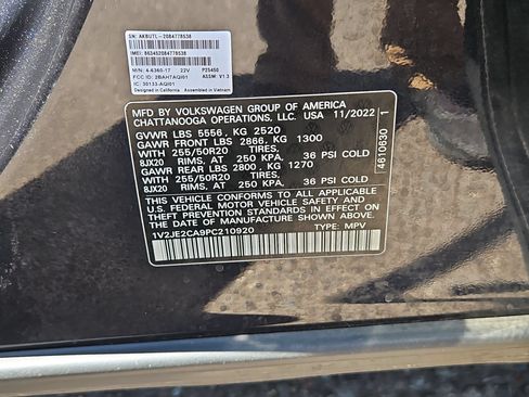Used 2023 Volkswagen Atlas Cross Sport SE w/ Panoramic Sunroof Package FWD image 28
