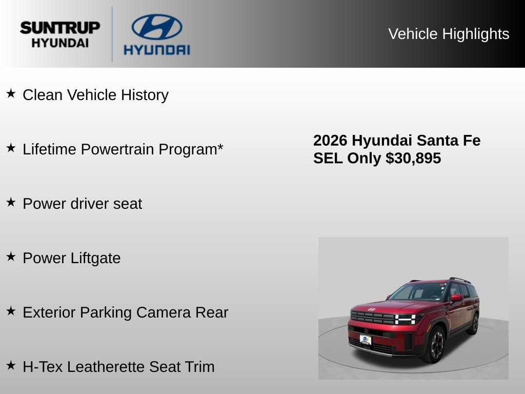 Used 2026 Hyundai Santa Fe SEL AWD/4WD image 8