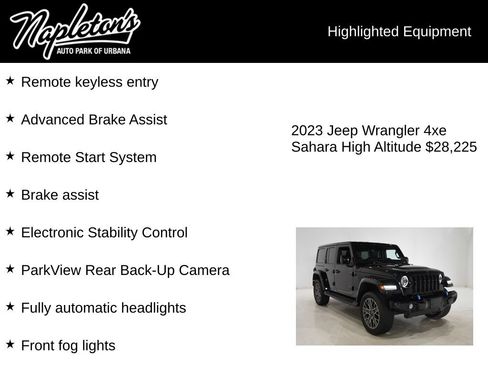Used 2023 Jeep Wrangler Unlimited Sahara AWD/4WD image 16