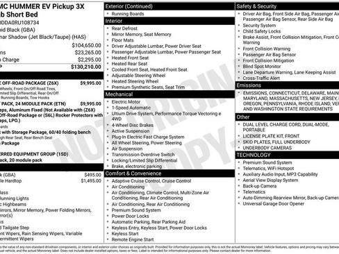 Used 2024 GMC Hummer EV 3X w/ Battery Pack, 24 Module Pack image 5