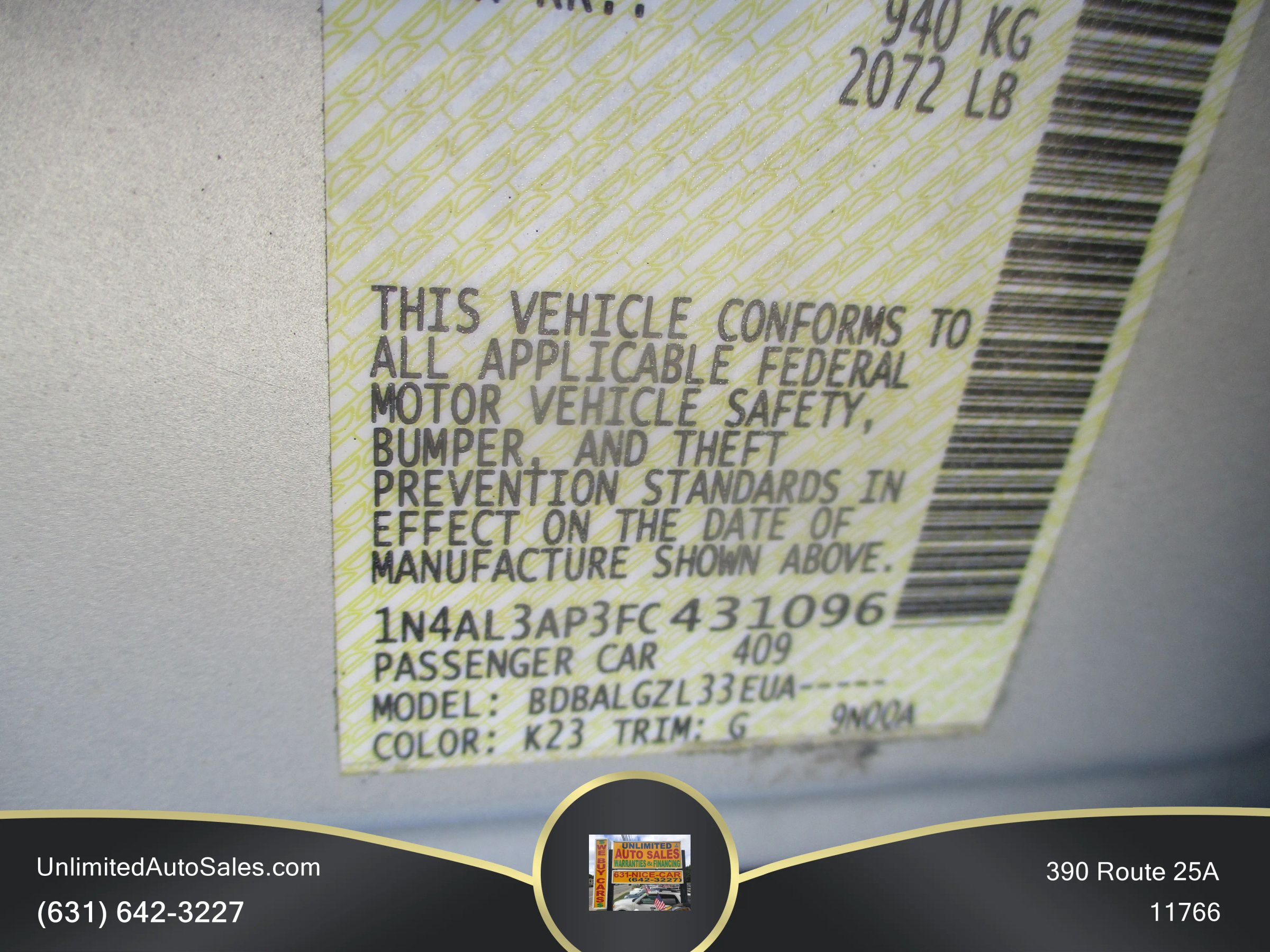 Used 2015 Nissan Altima 2.5 S w/ Power Driver Seat Package FWD image 12