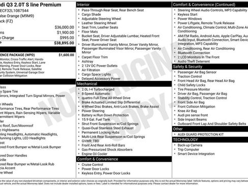 Used 2020 Audi Q3 2.0T Premium w/ Convenience Package image 10