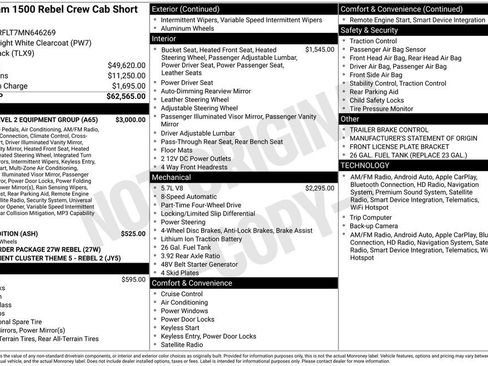 Used 2021 RAM 1500 Rebel w/ Rebel Level 2 Equipment Group image 19