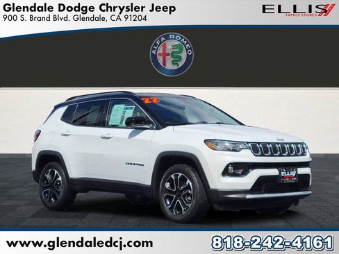 Used 2022 Jeep Compass Limited w/ Sun and Sound Group AWD/4WD image 1