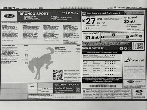 New 2025 Ford Bronco Sport Heritage w/ Convenience Package image 35