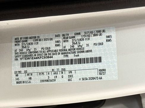 Used 2019 Ford F150 Lariat w/ Equipment Group 502A Luxury image 34