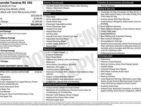 Used 2024 Chevrolet Traverse RS FWD image 20