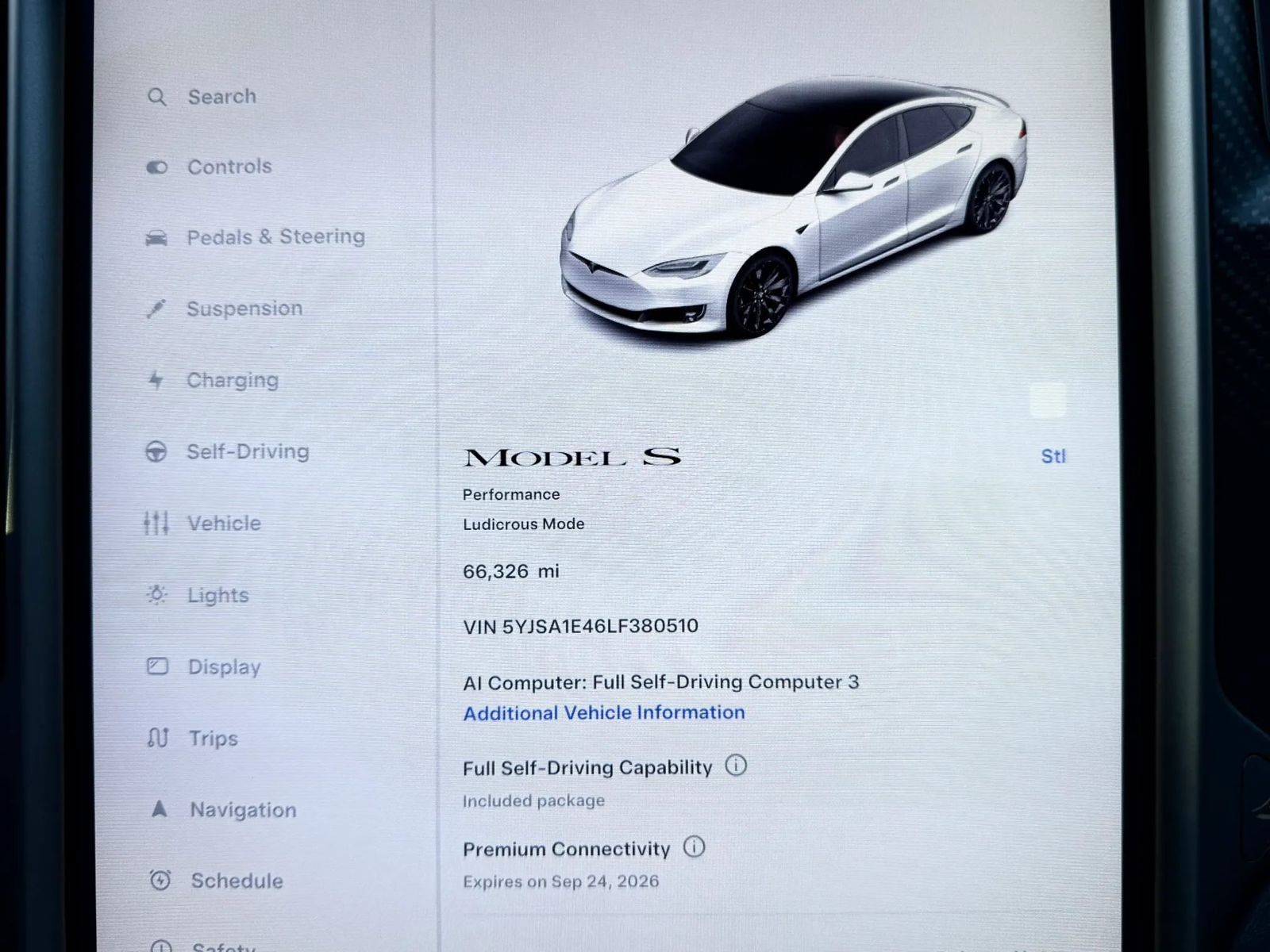 Used 2020 Tesla Model S Performance AWD/4WD image 7