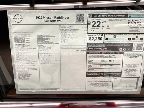New 2026 Nissan Pathfinder Platinum image 41