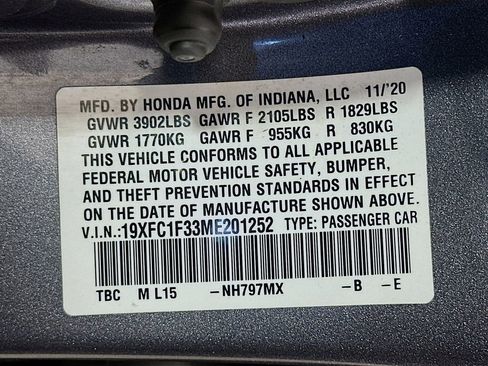 Used 2021 Honda Civic EX image 33