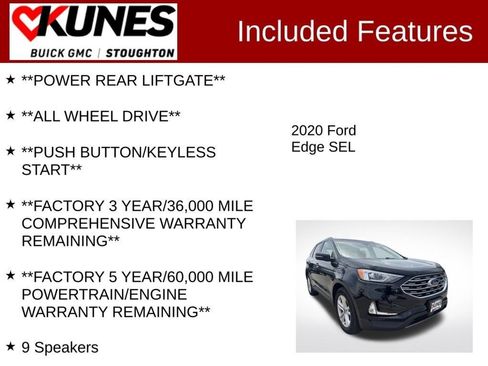 Used 2020 Ford Edge SEL w/ Convenience Package AWD/4WD image 5