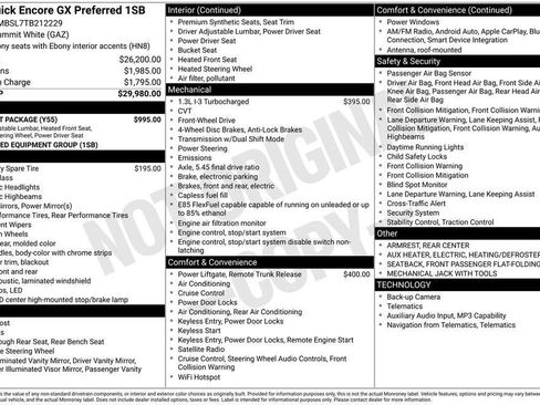 New 2026 Buick Encore GX Preferred w/ Comfort Package FWD image 26