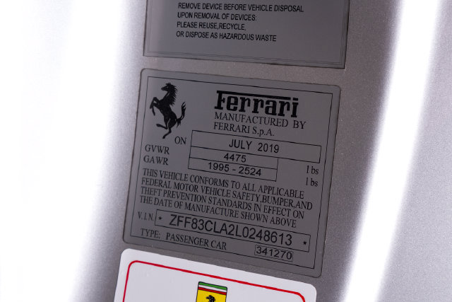 Certified 2020 Ferrari 812 Superfast RWD image 70