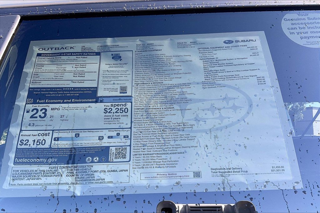 New 2026 Subaru Outback Wilderness AWD/4WD image 17