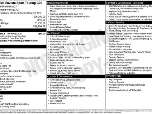 Used 2026 Buick Envista Sport Touring w/ Convenience I Package FWD image 3
