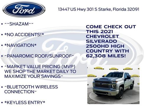 Used 2021 Chevrolet Silverado 2500 High Country w/ Z71 Off-Road Package image 5