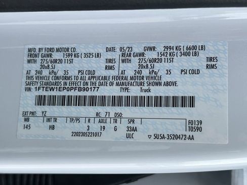 Used 2023 Ford F150 Lariat w/ Equipment Group 502A High image 32