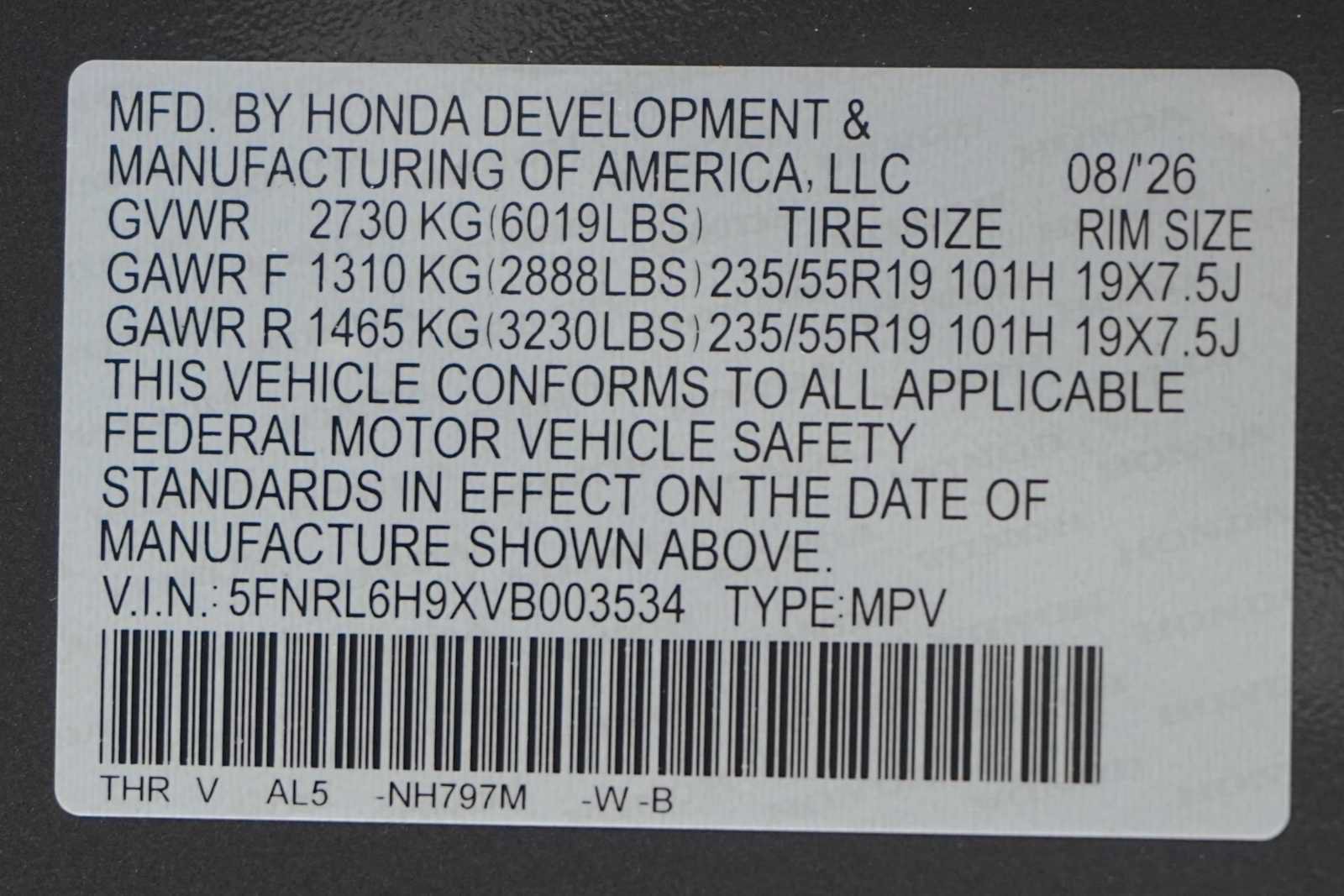 New 2027 Honda Odyssey Elite image 21