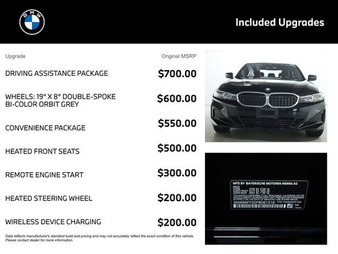 Certified 2023 BMW 330i xDrive Sedan w/ Driving Assistance Package AWD/4WD image 4