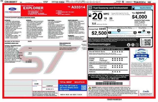 New 2026 Ford Explorer ST w/ Sun And Sound Package AWD/4WD image 26