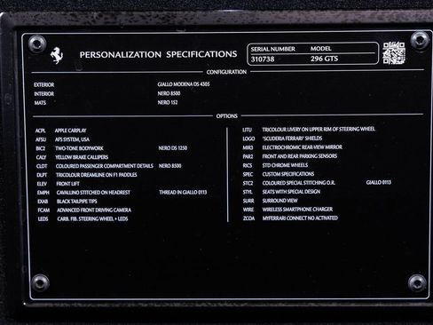 Used 2024 Ferrari 296 GTS image 11