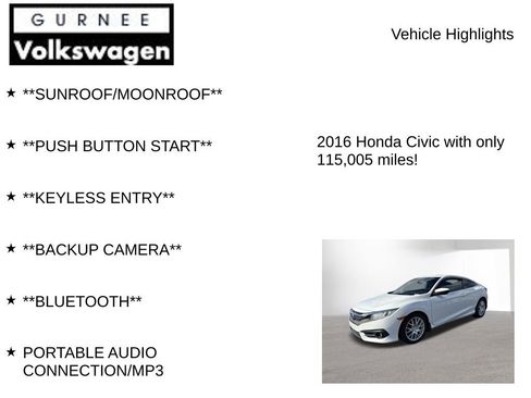 Used 2016 Honda Civic EX-T image 7