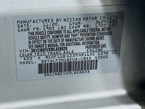 Used 2021 Nissan Versa SV image 12