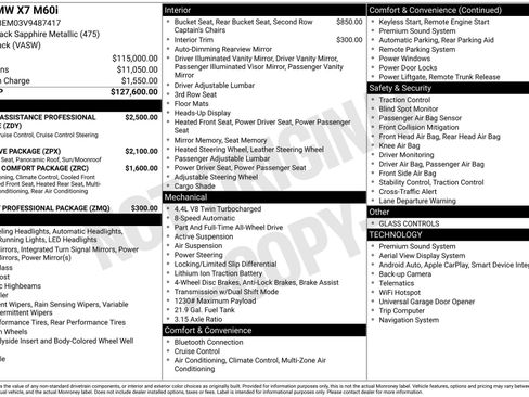 New 2027 BMW X7 M60i AWD/4WD image 11
