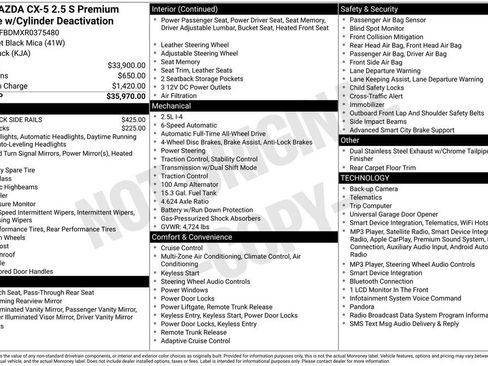 Certified 2024 MAZDA CX-5 AWD 2.5 S w/ Premium Package image 11