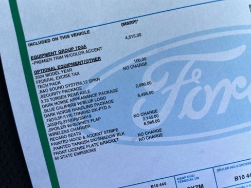 Used 2024 Ford Mustang Dark Horse w/ Dark Horse Handlin Package RWD image 4