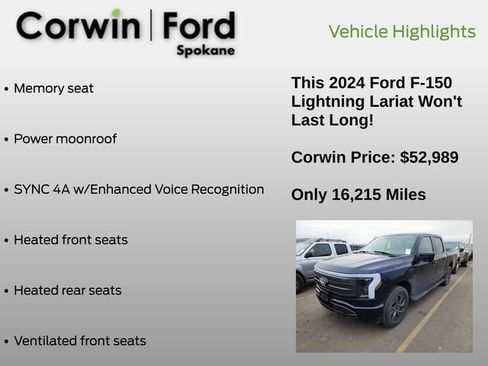Used 2024 Ford F150 Lightning Lariat image 9