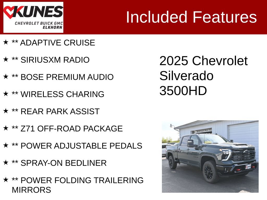 Used 2025 Chevrolet Silverado 3500 LTZ w/ LTZ Plus Package AWD/4WD image 3
