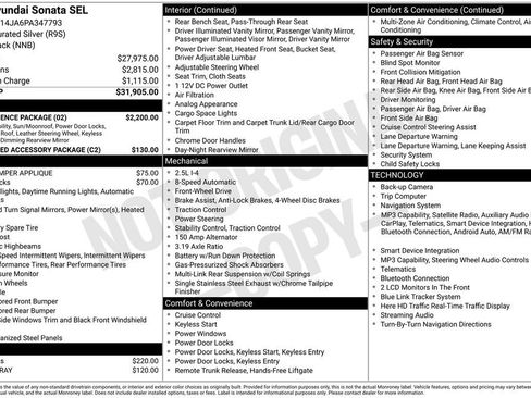 Certified 2023 Hyundai Sonata SEL w/ Convenience Package FWD image 28